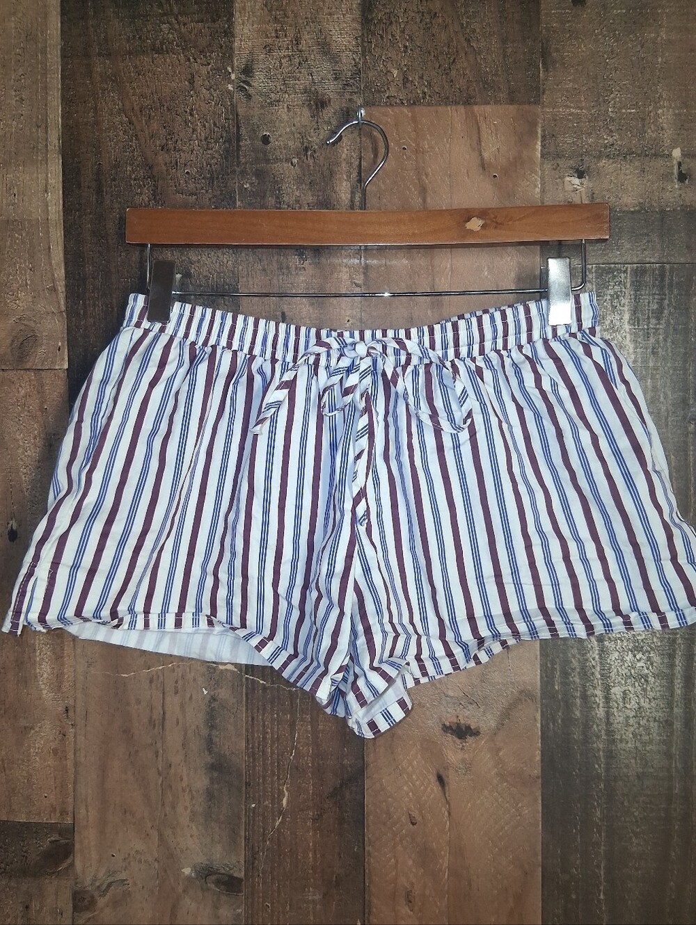 Princess Polly Striped  Boxer Shorts Organic Cotton Blend Size US 4 Wonens